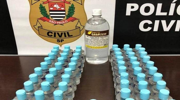 Em São Paulo, homem é preso por venda de álcool em gel falsificado