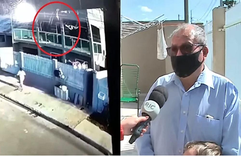 Após cair da varanda, criança é salva por idoso que pediu a 