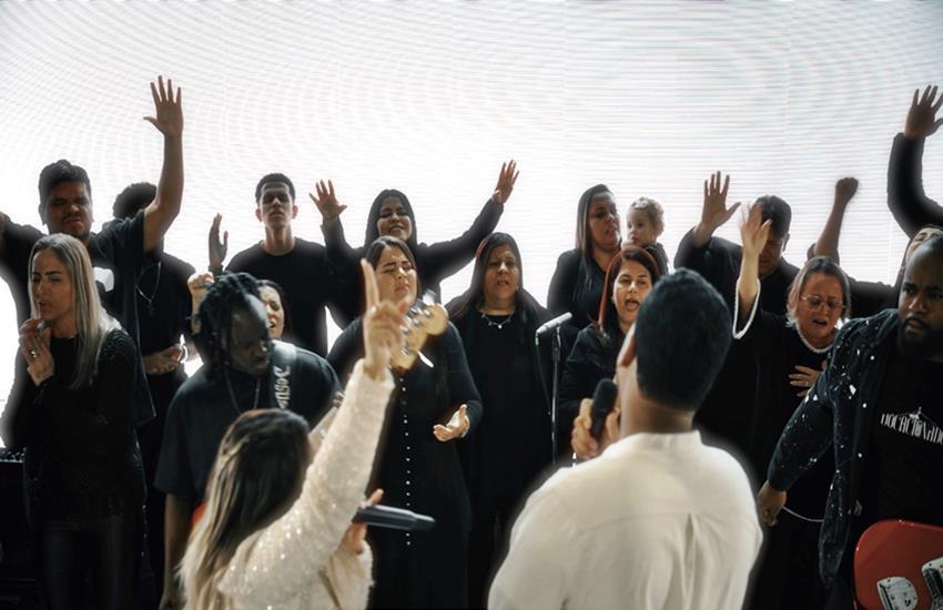 Momentos da gravação da canção Imensurável Amor!