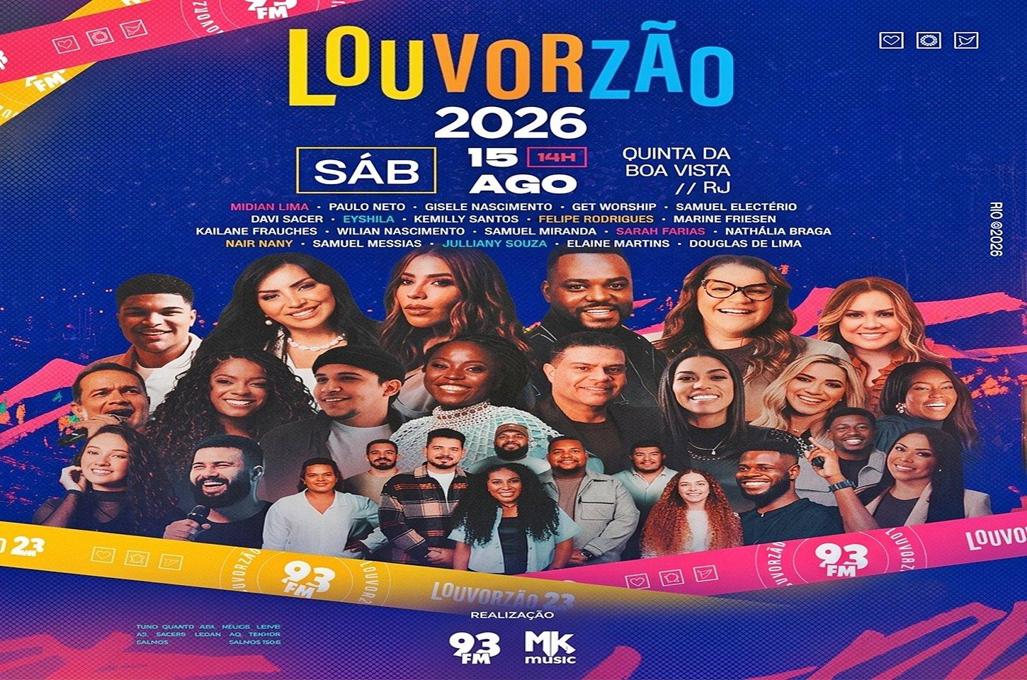 O Rio vai parar: Louvorzão 2026 une grandes nomes do gospel!