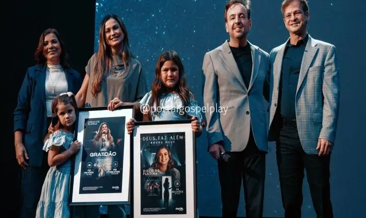 Bruna Olly recebe dois Discos de Platina e celebra novo marco em seu ministério